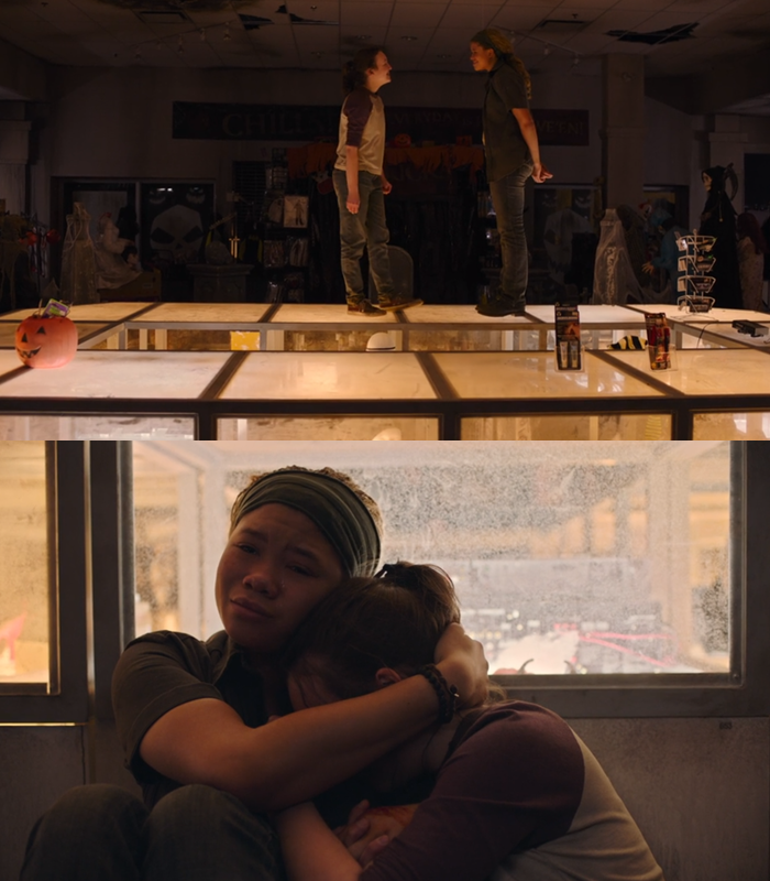 PortalTLOU's tweet photo. "A gente pode poeticamente acabar enlouquecendo juntas." 💔😭 #TheLastOfUs https://t.co/iDCJGWHeaX