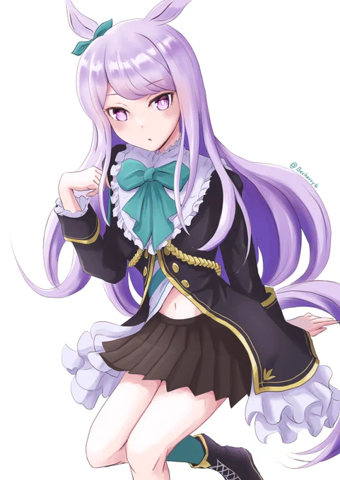 「軽くウォーミングアップ中ですのよ」メジロマックイーンちゃんのお腹とフトモモが描けて満足です#ウマ娘#メジロマックイーン 