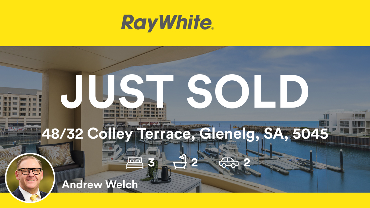 🛌 3 🛀 2 🚘 2
📍 48/32 Colley Terrace, Glenelg, SA, 5045

My latest sale on RateMyAgent.

rma.reviews/zAyomG17ISn5

...
#ratemyagent #realestate #Ray_White_Kensington