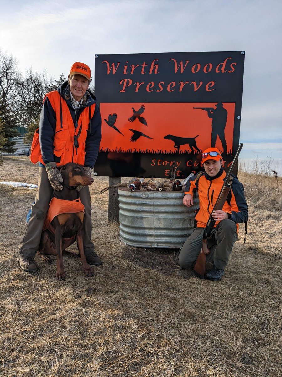 Have you ever hunted with a pointing Doberman?  It is rather unique.