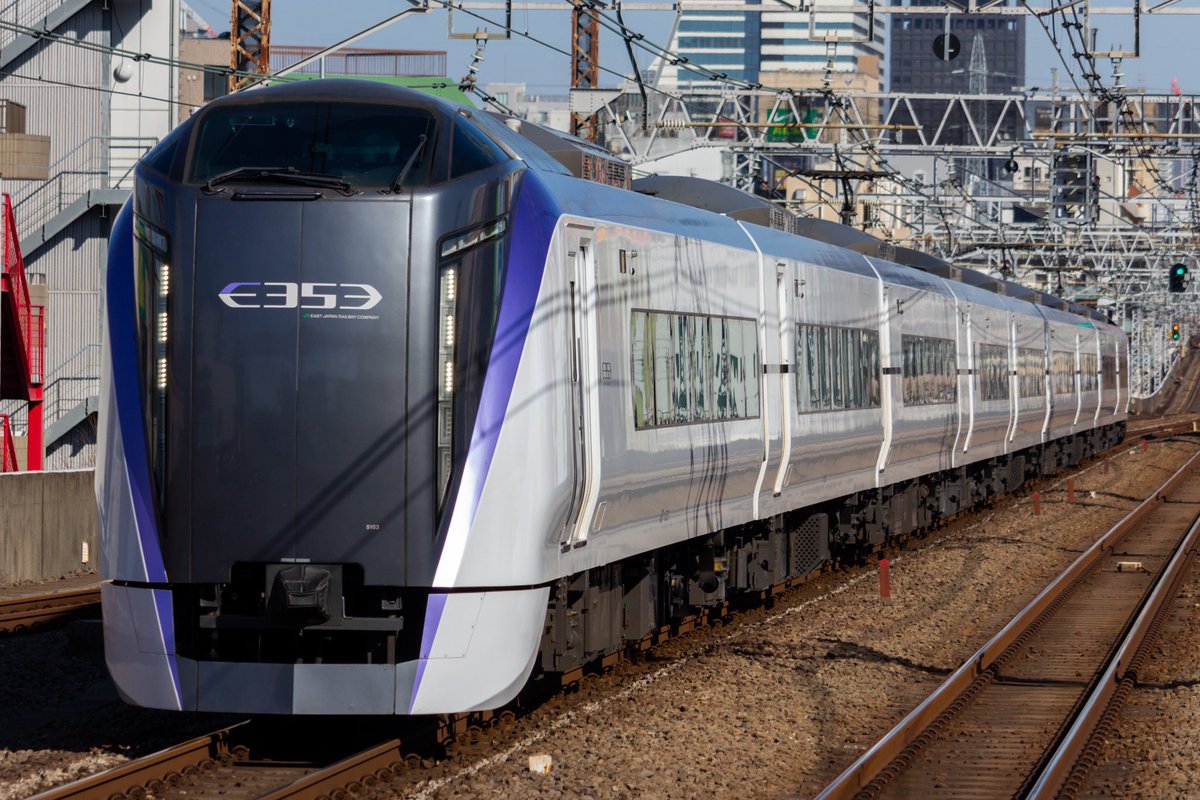 my_tt_p's tweet photo. 2023/2/26
29M 特急あずさ29号 松本行
E353系S104編成[長ﾓﾄ]
3131M 特急かいじ31号 甲府行
E353系S103編成[長ﾓﾄ] https://t.co/9zP4m7qiBo