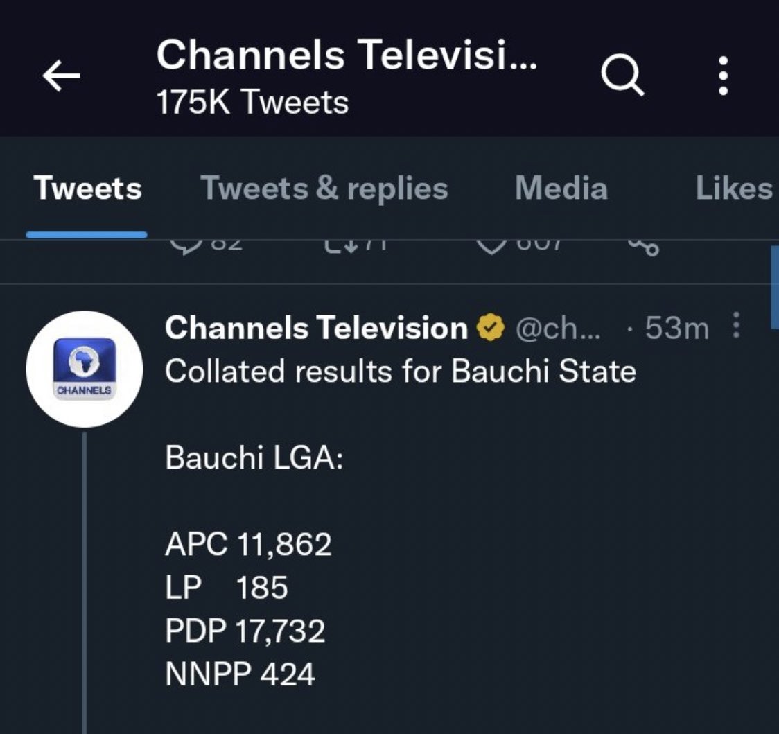 redcap_blondie's tweet image. This is a polling unit in Bauchi LGA where INEC claimed the LP got 185 votes in the whole local government, but just at this polling unit, a score of 313 votes was recorded and a picture was taken. We will never accept your doctored result.

Labour Party #Obasanio PU by PU Kano