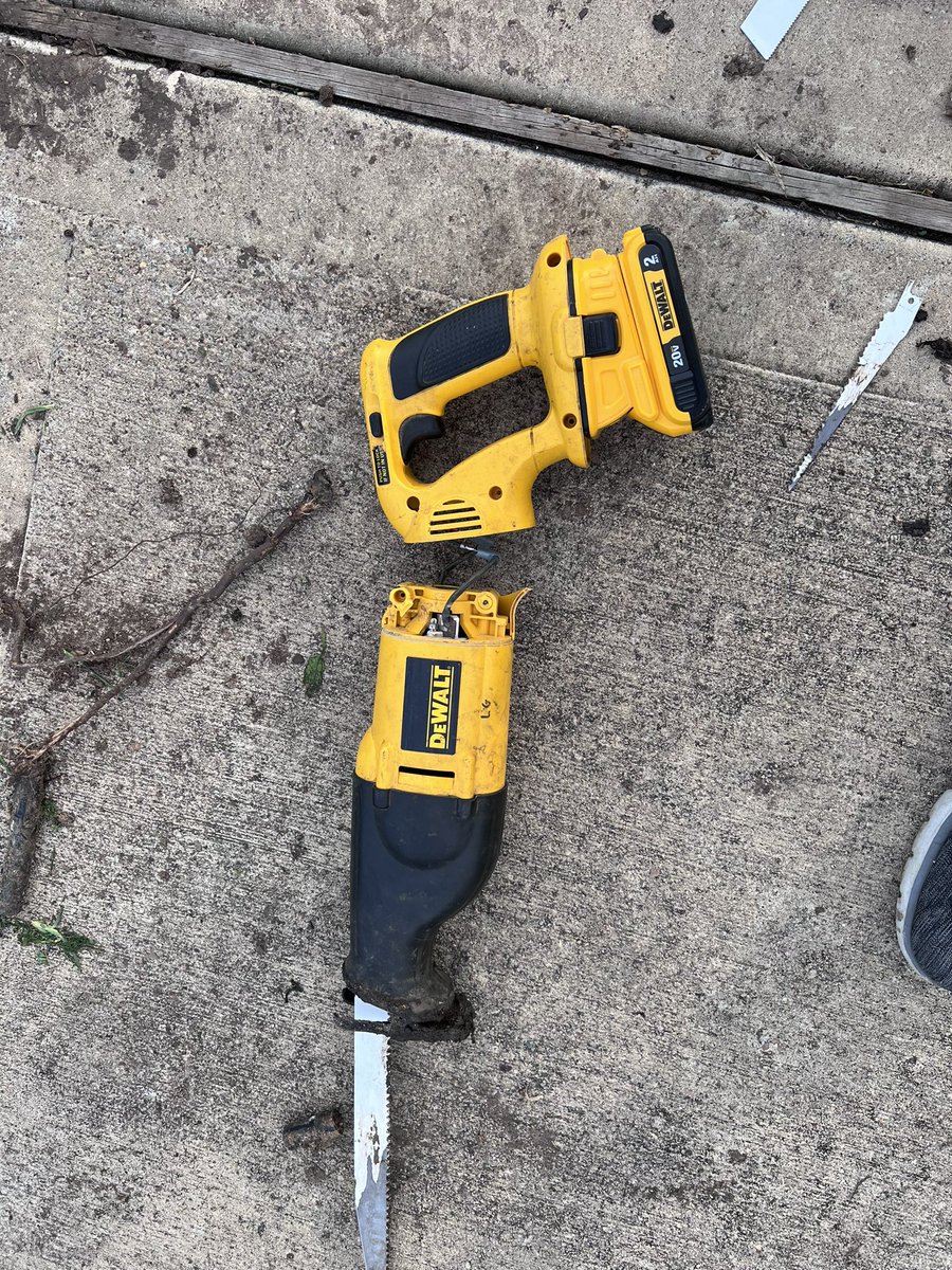 Finally, I am justified in upgrading to a newer model after 23+ years with this one! It has been through a lot! <a href="/DEWALTtough/">DEWALT</a>