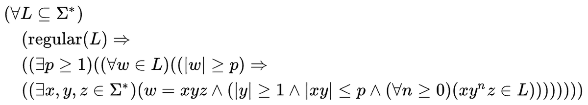 maskbubl's tweet photo. this proof of the pumping lemma for regular languages looks like lisp lol
https://t.co/c25n6IqS5b https://t.co/YujOGEmGGh