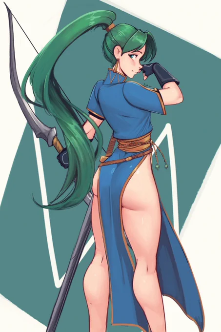 I drew Lyn because.... umm....I honestly forgot the reason 