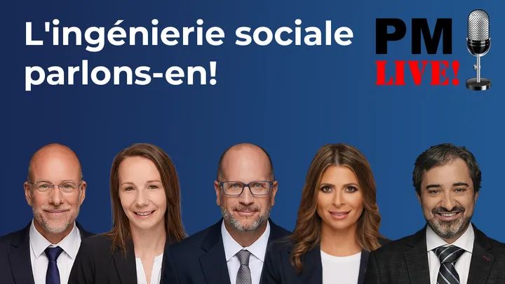 benprimeauING's tweet image. #PMLive ce mercredi 19h
Cette semaine: l&apos;ingénierie sociale 
Avec @philippemeloni Marylaine Bélair @GraceDaou2 et @Serge_Clou_PhD
fb.me/e/4DSO6G2xo?mi…