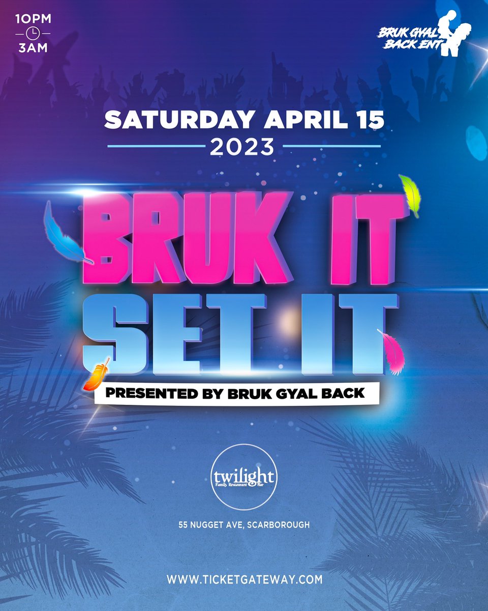 BrukGyalBackEnt's tweet photo. Early birds tickets END TUESDAY 11:59pm. Go get y’all tickets ASAP 

https://t.co/jWWKkvg3Bi https://t.co/xZ7sqJt0cP