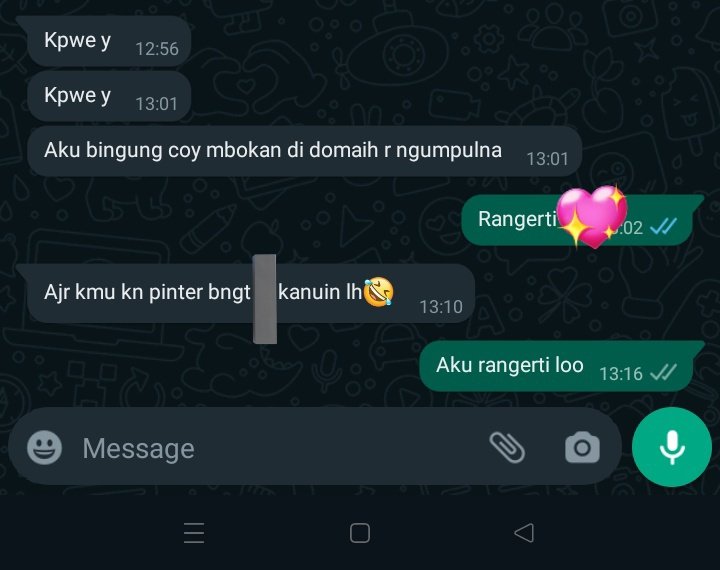 bwystudy's tweet image. Wdyt guys klo punya temen kyk gini.. cape aku jujur.. 

sub: 
kepriwe : gimana
didomaih: dimarahin