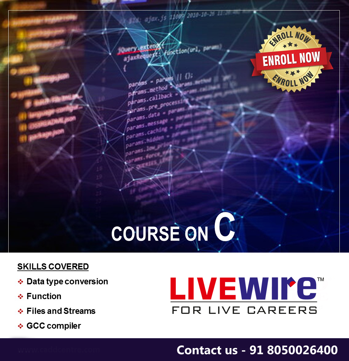 CMarathahalli's tweet image. Learn C programming Language at Livewiremarathahalli
Contact us - 8050026400
#clanguage #clanguageprogramming #python #c++ #coding #caddcentremarathahalli #digiskilltech #livewiremarathahalli #itjob #itcourse #it #bengaluru