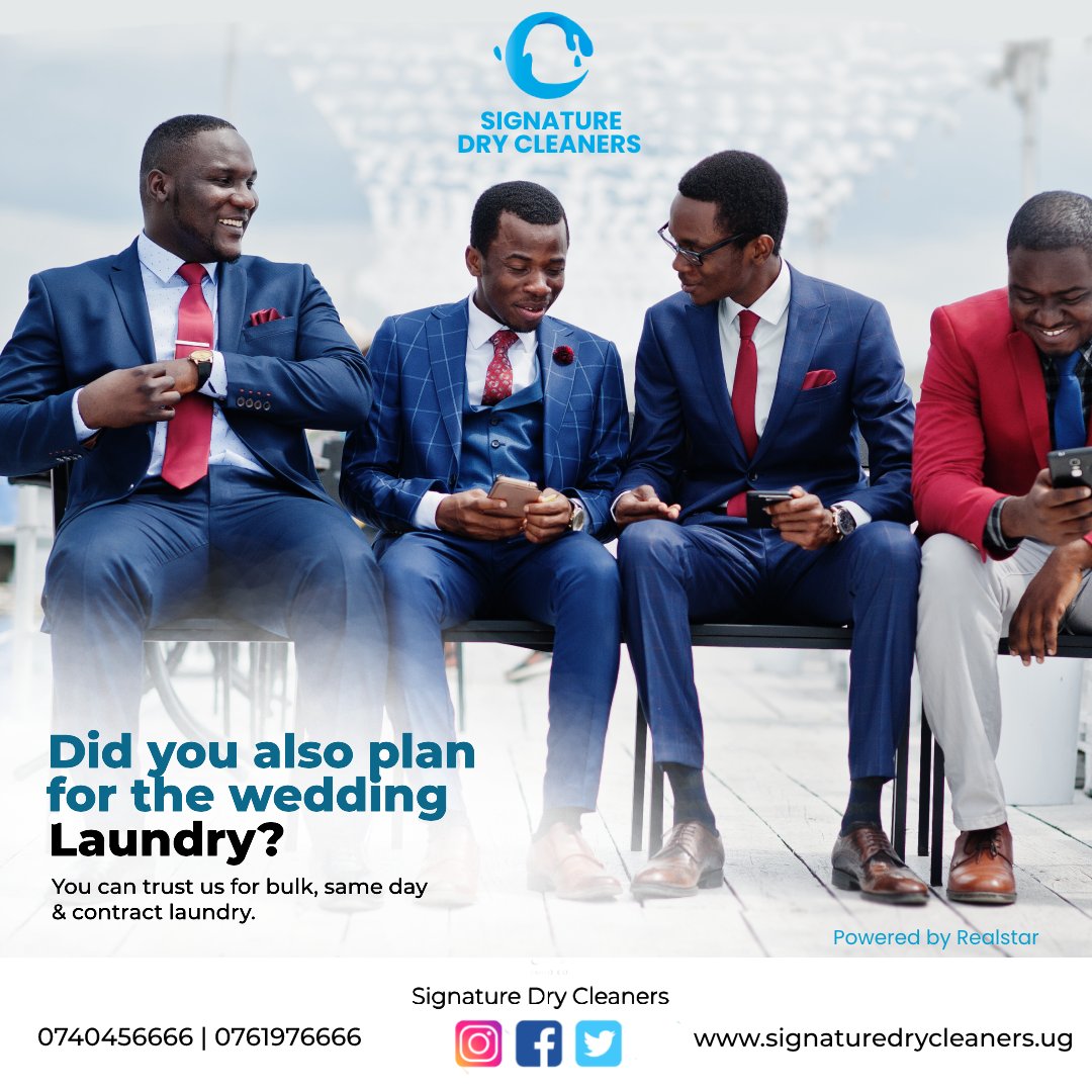 Signature_Dry's tweet photo. Welcome back from the weekend celebrations but did you plan for the laundry too? 🙂
We can still pick it at your honeymoon! 😁
Call 0740456666 or https://t.co/dPSPSCgUp2 #SignatureDryCleaners https://t.co/vHRgTAgPfH