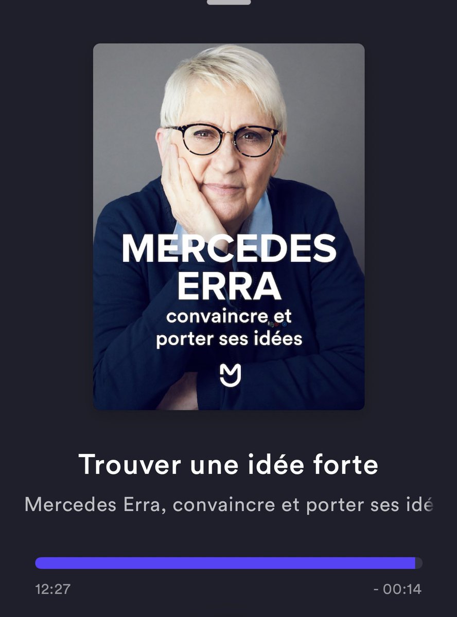 Bravo pour cette délicieuse masterclass <a href="/Mercedes_Erra/">Mercedes Erra</a> ! 
Des messages forts qui me laissent penser que j’ai fait le bon choix depuis 22 ans : « le sens c’est le meilleur moyen d’avancer […] faire de la communication c’est aimer les gens »… merci pour ces messages inspirants 🙏🏽