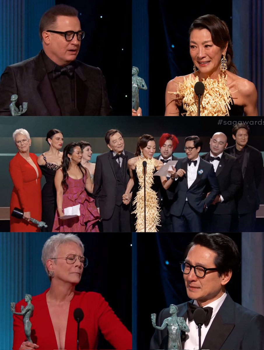 azinhabrasil's tweet photo. A A24 venceu os cinco prêmios de atuação de cinema no #SAGAwards 2023. https://t.co/NwIGPzWyyn