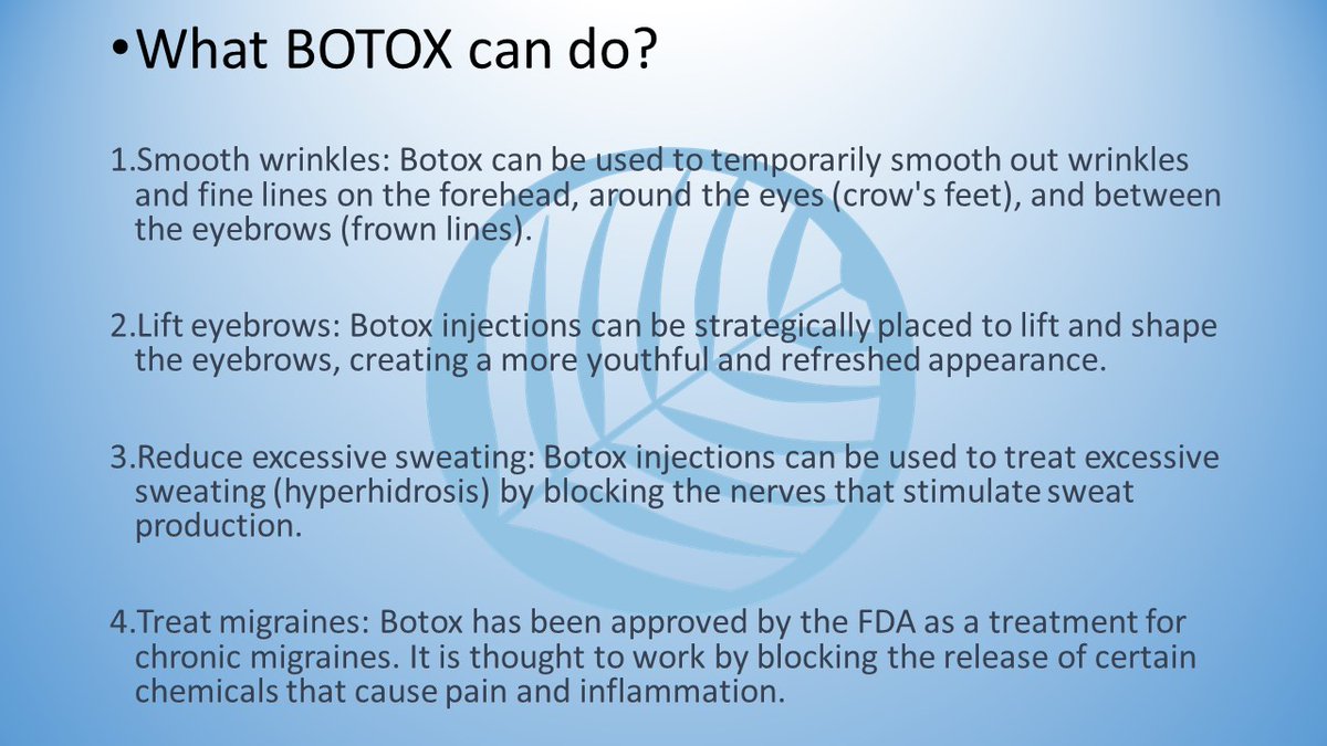 TheOasisMedSpa's tweet photo. Hey Friends!😀 Here are some of the things that Botox can do. It's important to have Botox administered by a licensed medical professional to ensure safe and effective results. Give us a call via 817-380-5188 to schedule a complimentary consultation.  #botox #medspa #beauty https://t.co/aUcPJN6lfD