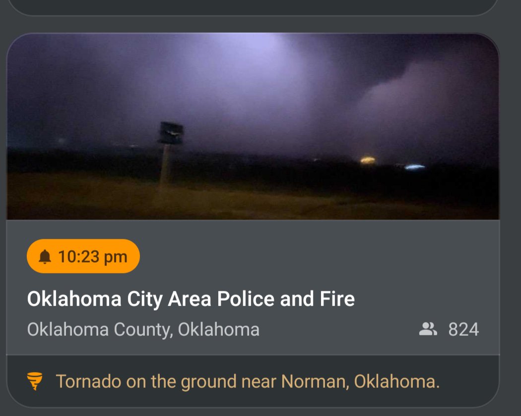 PRAYING FOR OKLAHOMA...Tornado reported touching down!!...
🌪️♥️🙏♥️🌪️#OklahomaCounty #Oklahoma #Tornado #NormanOklahoma #Prayers