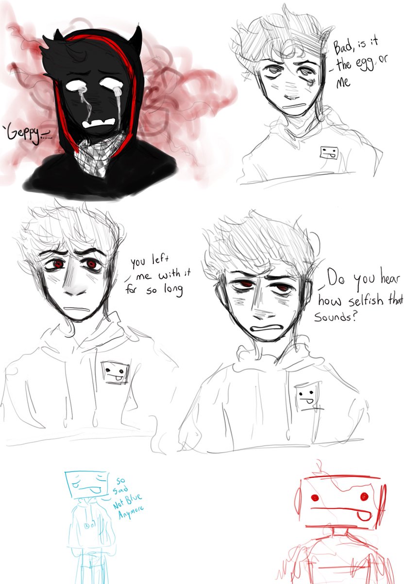 Skeppiezhalo's tweet image. More Egglore Drawings!! #badboyhalofanart #SkeppyFanArt #egglore #eggpire