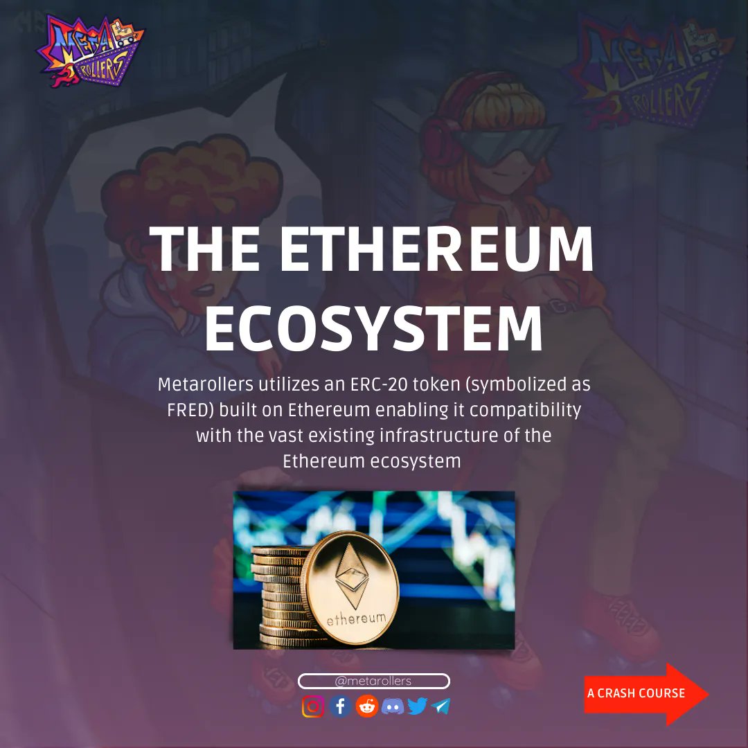 metarollers's tweet photo. Metarollers uses a special digital currency called FRED that is built on Ethereum, which means it can work smoothly with other Ethereum-based tools and technologies. 

Understanding the Ethereum blockchain is essential. 
~~~~~~
#EthereumBlockchain #NFTEnthusiast #CryptoEducation https://t.co/pQ5XZUCq02