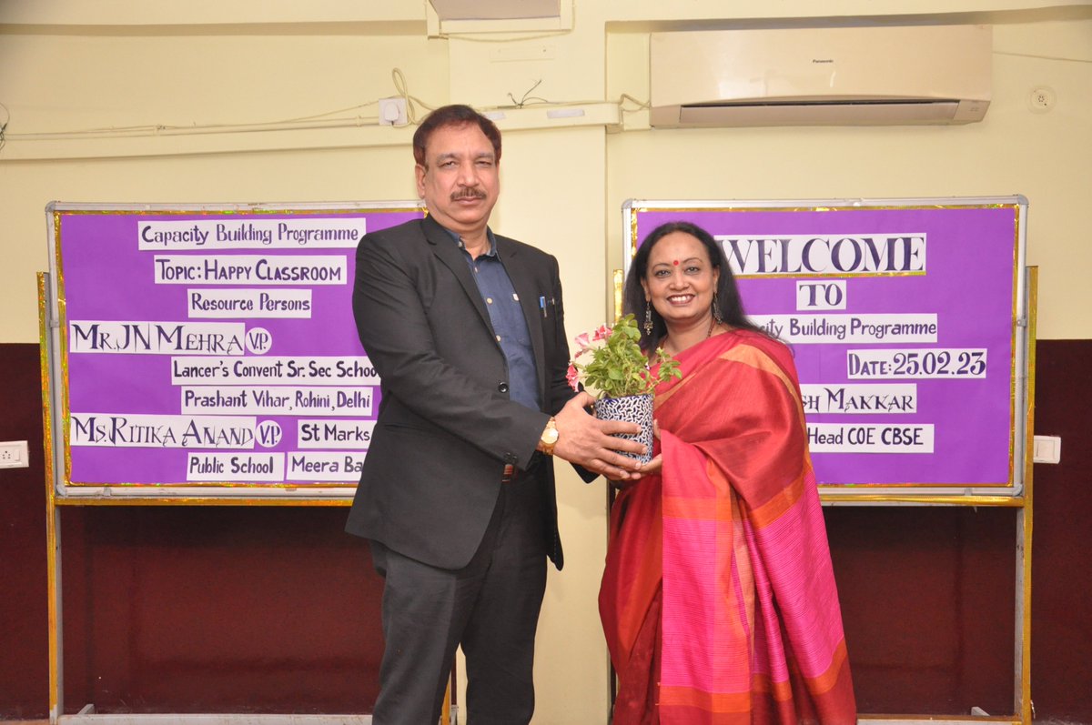 prsdps2021's tweet image. #CapacityBuildingProgram #HappyClassroom
On Saturday, February 25, 2023  CBSE workshop conducted by the eminent resource persons Mr. J.N Mehra (V.P)Lancer's Convent Sr. Sec. School  &amp;amp; Ms. Ritika Anand (V.P)St. Marks Public School in the premises of S.D. Public School,Patel Ngr.