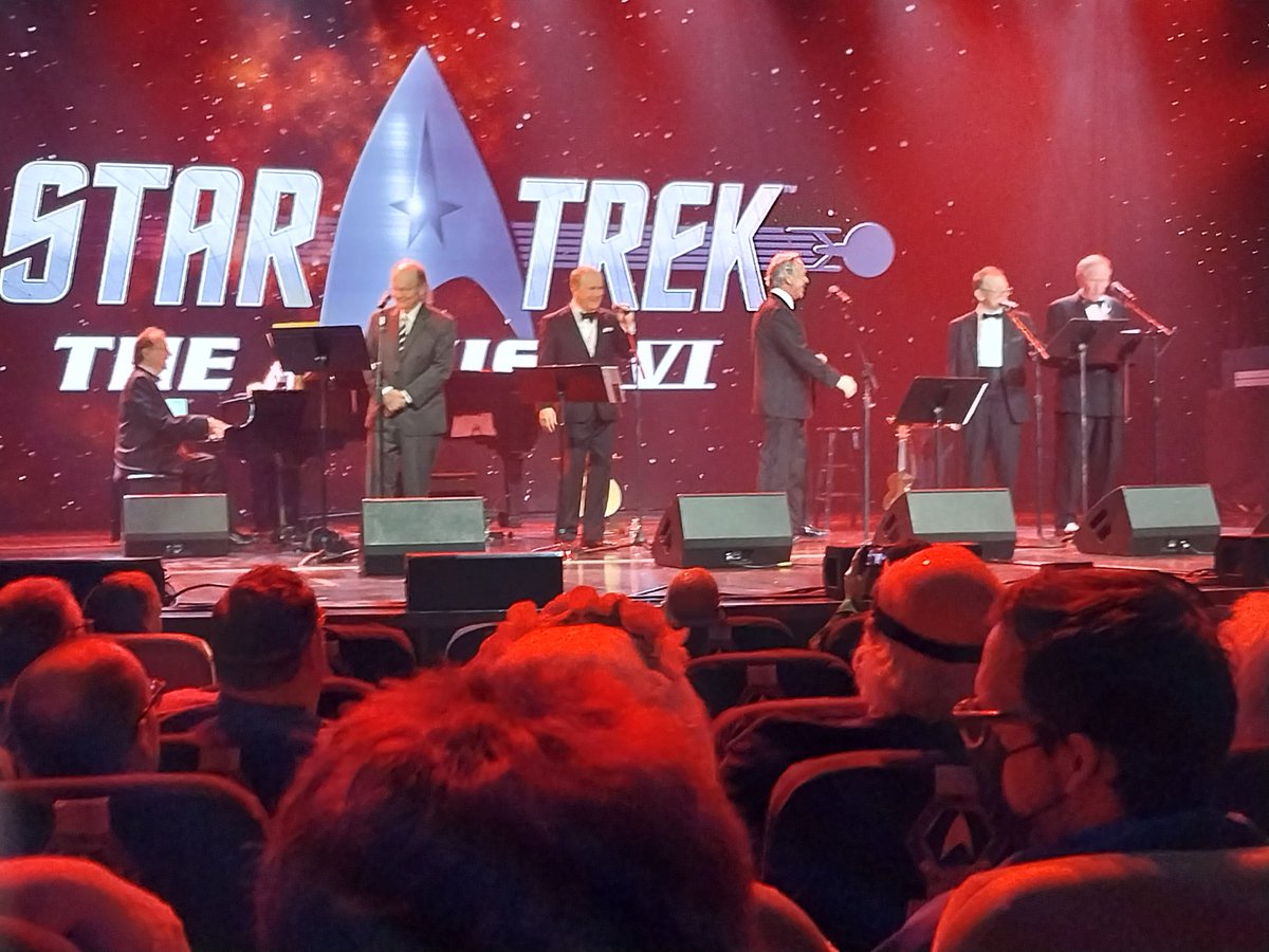 #StarTrek Rat Pack now.  Doesn't  get much better than this. #StarTrekCruise