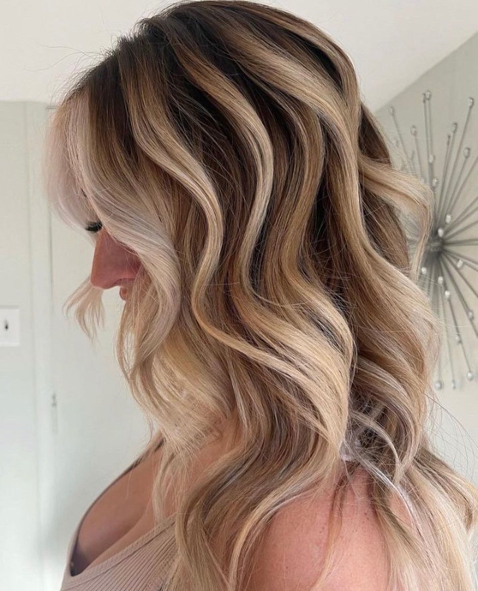 Hand painted cinnamon swirl.✨ This on-trend look was treated with <a href="/olaplex/">Olaplex</a> and painted with <a href="/framar/">Framar</a> tools.