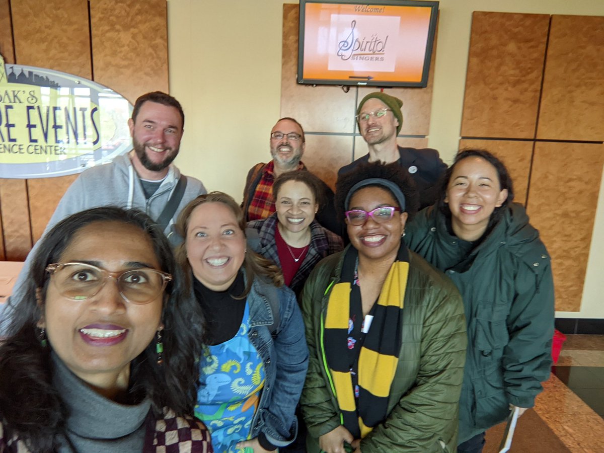 My first time at the #ABCLB yesterday, and I had a great time listening to keynotes from star-creators and meeting kidlit creators... <a href="/NashSketches/">NaShantá Fletcher</a>
<a href="/RonniACNH/">LilRonGal 2.0 💜</a> <a href="/padmatv/">Padma Venkatraman #TheBridgeHome #BornBehindBars</a>
<a href="/ADRajurkar1/">Anuradha *Buy AMERICAN BETIYA—out now!</a> <a href="/JenniferWagh/">Jennifer Wagh</a> @reesespieces21_ <a href="/dougcenko/">Doug Cenko</a> #jarrettdapier 
So good to see you all!