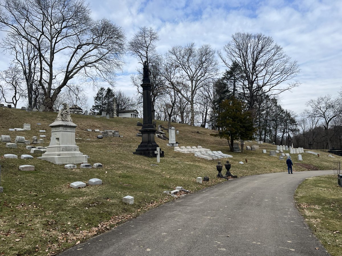 A cold end of winter day at Allegheny Cemetery. #cemeteries