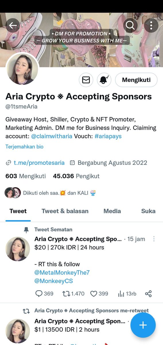 MaretWin23's tweet photo. @jihanicorn @Lauhype @dailynftpromos @CryptoKibar @1tsmeAria Done bismillah semoga wins https://t.co/Nbzz77Virc