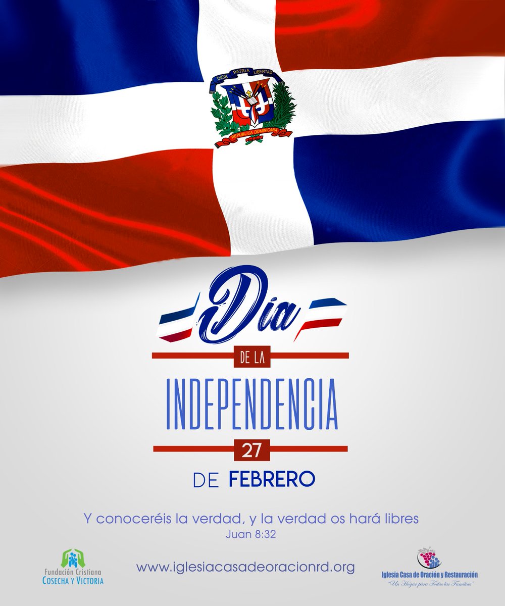 Que viva la República Dominicana, cada día en esta nación oremos a Jesucristo #27defebrero #diadeindependencia #RepublicaDominicana #Diospatriaylibertad