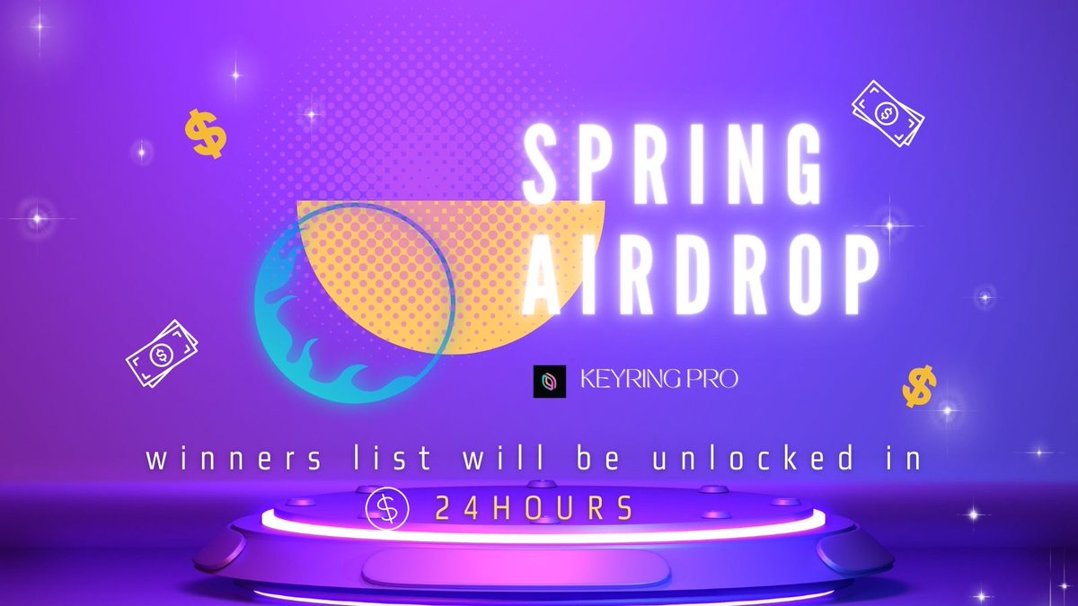 KEYRING_PRO's tweet photo. #SpringAirdrop x @crew3xyz
π’ Leaderboard is going to be closed soon!
β‘οΈ24H LEFT to complete the quests for the chance to win up to 100 #BUSD
ICYMI: We'll check the invites manually, so FOLLOW @KEYRING_PRO for updates!
JOIN NOW while it lasts πhttps://t.co/PVEjzVSBnU https://t.co/5qXb29EvOv