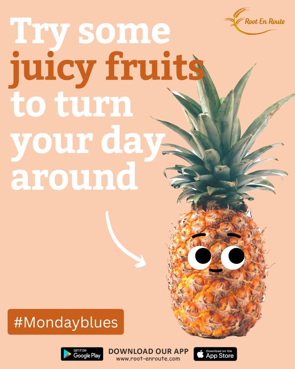 basenjimomcom's tweet photo. RT @RootEnRoute: Feeling sour 🤔🤔 
Grab some sweet juicy fruits and get going 😋

Order now ➡️ https://t.co/jBgS0lbk88
 
#mondaymood #sour #sweet #juicy #mondayblues #fruits #rootenroute #hyderabad #pineapple #fruitsonline #healthyeats #mondaymotivati… https://t.co/WCfw2LipO9