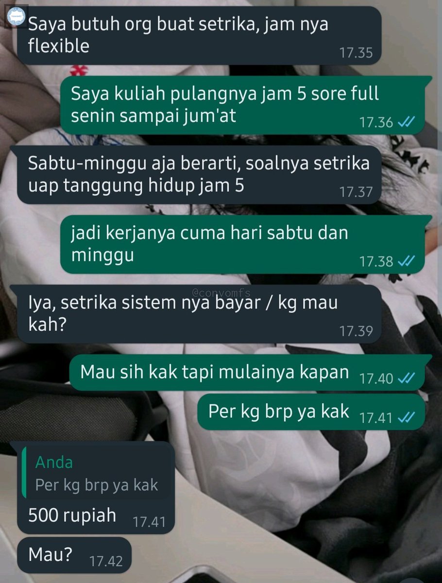 Tukang Setrika & Finishing Laundry - Lowongan