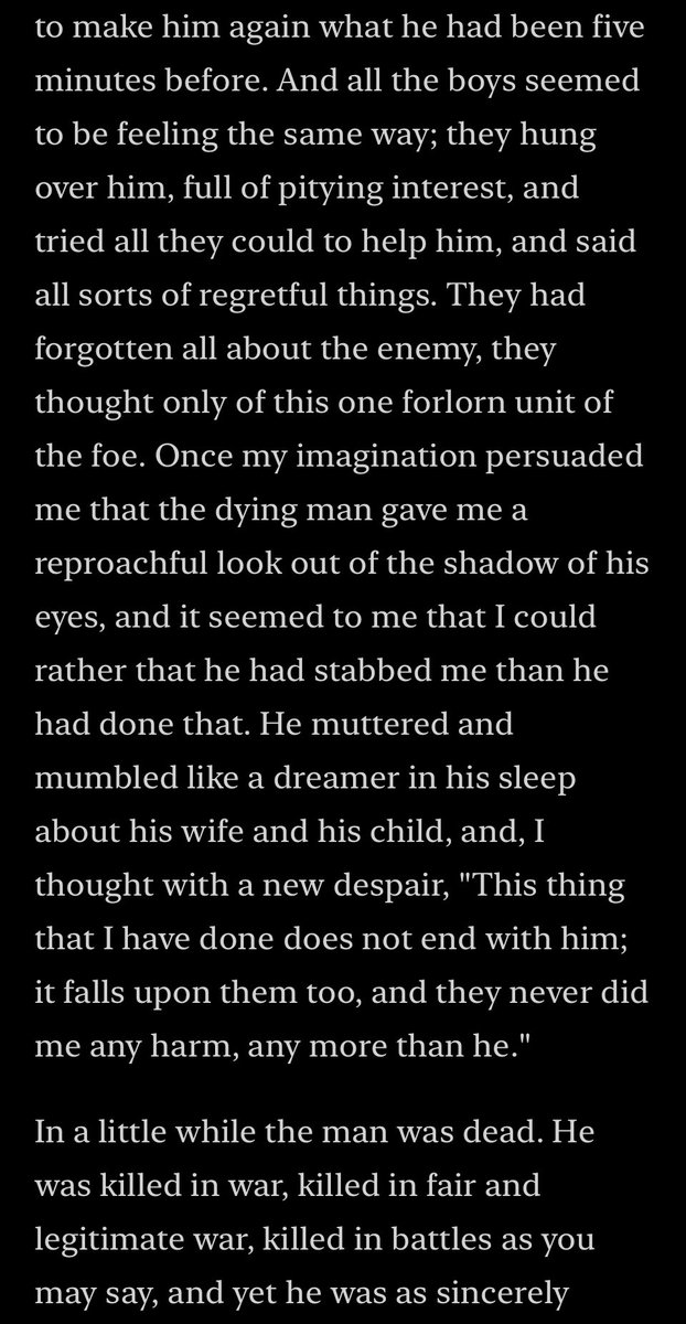 emeriticus's tweet photo. Mark Twain briefly served in a Confederate unit during the Civil War and wrote a fictionalized sketch of his experience called “The Private History of a Campaign That Failed.” It contains a description of the killing of a man that is haunting and which comes to kind whenever conservative and liberal NPCs try to hammer the Civil War into a dumb “traitors versus patriots” narrative.