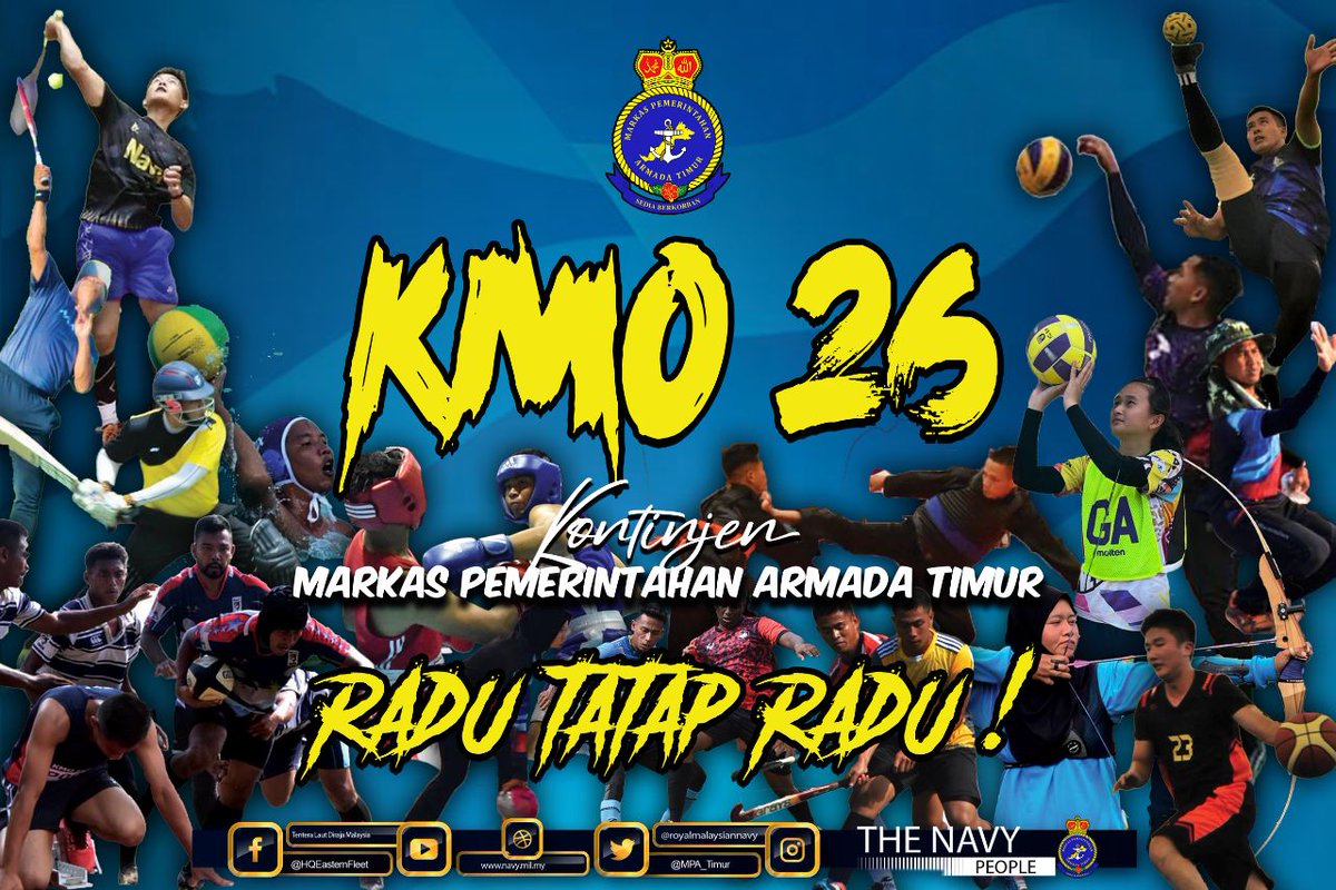 MPA_Timur's tweet photo. Selamat Berjuang!

Atlet-atlet kontinjen #ArmadaTimur kini telah berada di Pangkalan TLDM Lumut dgn membawa misi julang kemenangan dalam Kejohanan Mini Olimpik Kali ke-26 bermula hari ini sehingga 9 Mac.

#KMO26 
#RaduTatapRadu https://t.co/s7DVn0OE9X