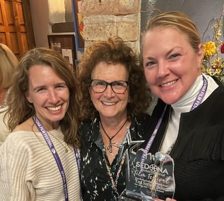 SecretSongFilm's tweet photo. Our first award! We are so honored that the @sedonaInternationalfilmfestival chose The Secret Song as this year’s recipient of the Marion Herrman Excellence in Filmmaking award, named for the festival’s founder. Thank you for this recognition! https://t.co/M7rYFWHifu