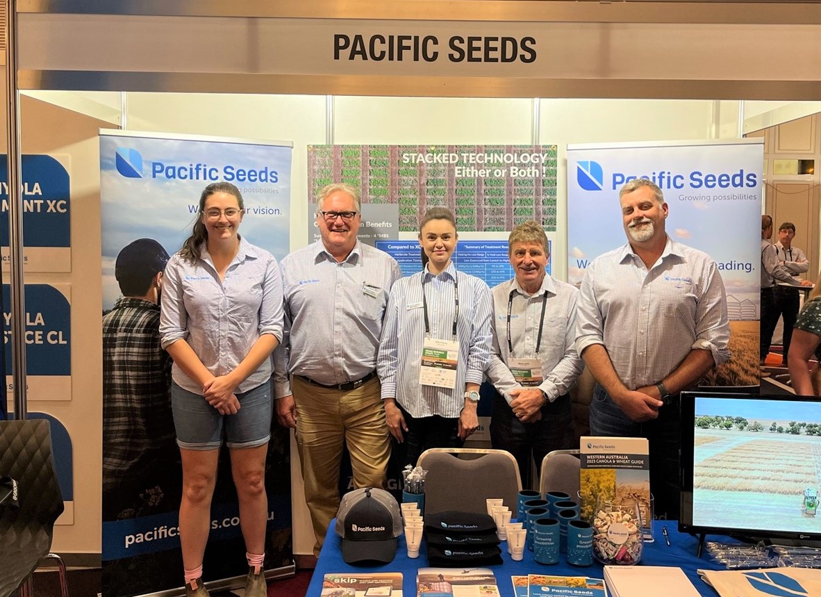 Pacific Seeds (@pacificseeds) on Twitter photo Meet the @pacificseeds WA team at <a href="/theGRDC/">GRDC</a> Perth Updates today and tomorrow! Talk to Ella, Andrew, Mila, Steve and Tim about the best varieties that excel in your WA conditions. #pacificseeds #GRDCupdates <a href="/Ella201093/">Ella McDonald</a> <a href="/AgingAgro/">Andrew Heinrich</a> <a href="/FotiouMila/">Mila Fotiou</a> <a href="/SteveLamb6/">Steve Lamb</a> <a href="/hurgl1/">Tim Wilmshurst</a> <a href="/GRDCWest/">GRDC West</a> Meet the @pacificseeds WA team at <a href="/theGRDC/">GRDC</a> Perth Updates today and tomorrow! Talk to Ella, Andrew, Mila, Steve and Tim about the best varieties that excel in your WA conditions. #pacificseeds #GRDCupdates <a href="/Ella201093/">Ella McDonald</a> <a href="/AgingAgro/">Andrew Heinrich</a> <a href="/FotiouMila/">Mila Fotiou</a> <a href="/SteveLamb6/">Steve Lamb</a> <a href="/hurgl1/">Tim Wilmshurst</a> <a href="/GRDCWest/">GRDC West</a>