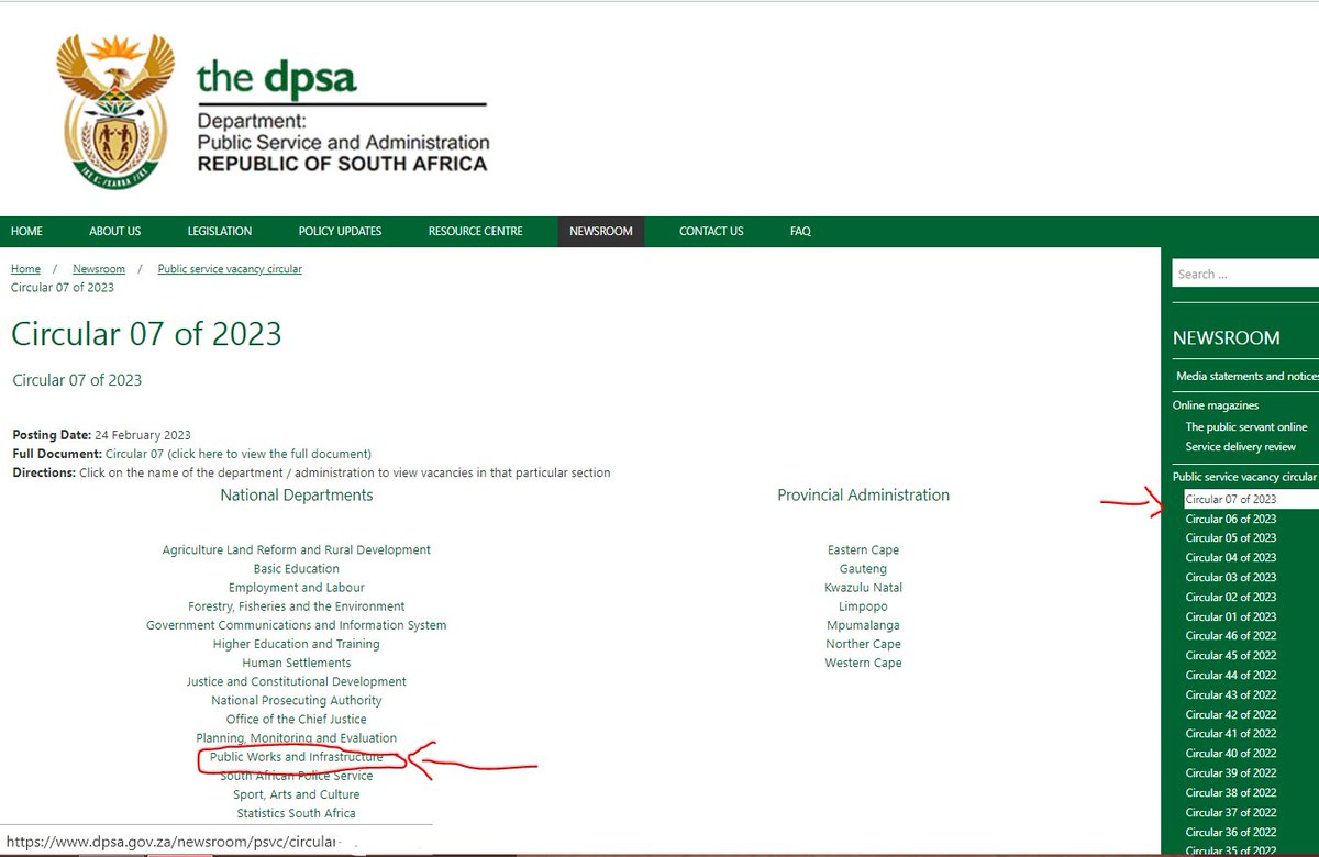 Can you work to clean court offices and cells? DEPARTMENT OF PUBLIC WORKS AND INFRASTRUCTURE IS HIRING
*
REF NO: 2023/89
SALARY : R107 196 per annum
*
Application/Full details link: bit.ly/41nxFaV
CLOSING DATE : 10 March 2023 at 16H00