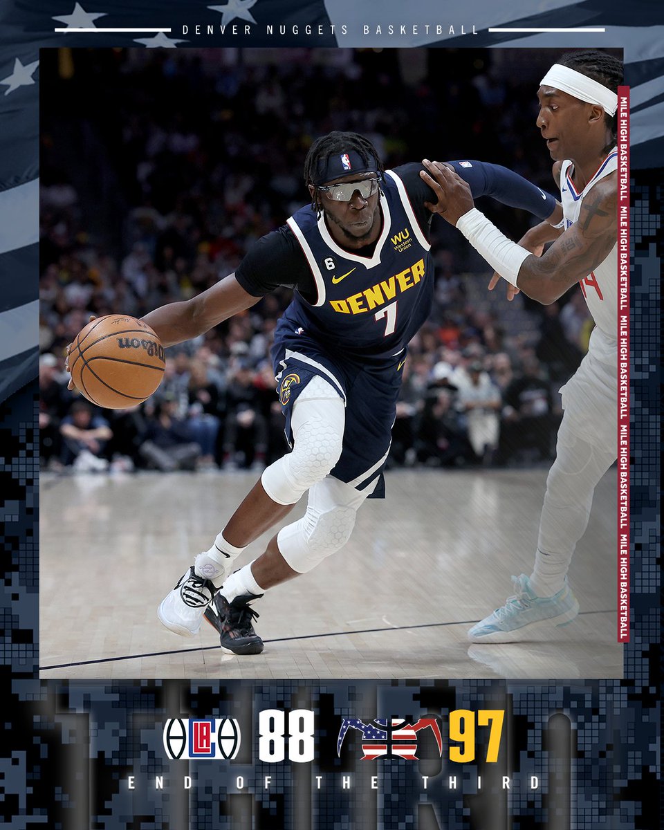 nuggets's tweet photo. Fourth quarter otw https://t.co/qfeFu0AJxg