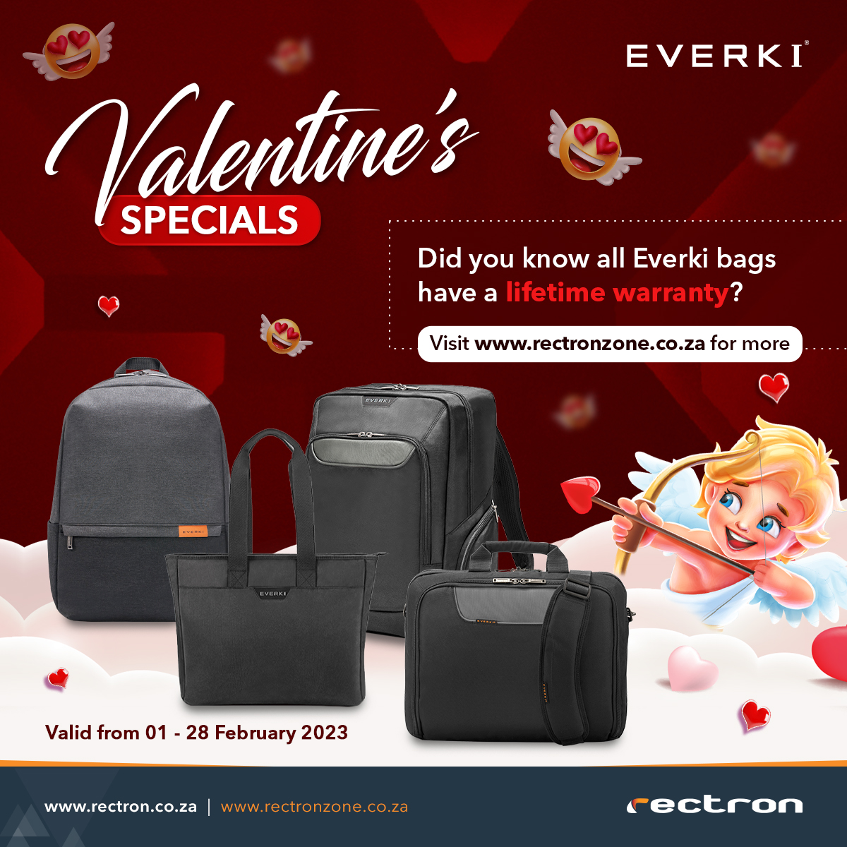 Rectron's tweet photo. A lifetime of love with our Everki deals! โค๏ธ
Did you know all #Everki bags have a lifetime warranty? ๐ผ
shop yours from #rectronpartners nationwide!
#everki #everkibags #laptopbags https://t.co/nDlbuPIIkf