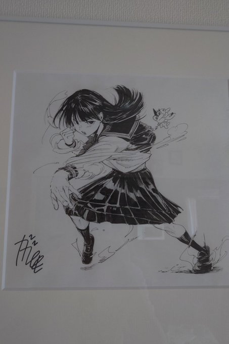 ガガイモ先生 直筆イラストミニ色紙