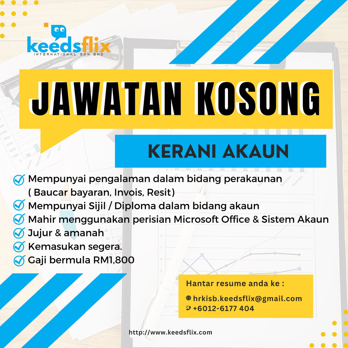 Peluangkerjaya's tweet photo. JAWATAN KOSONG DIPERLUKAN SEGERA

1. KERANI AKAUN
2. GURU TASKA/TADIKA

Kemasukan/Pengambilan bulan Mac 2023

Sebuah Syarikat Bumiputera
Pejabat di Jalan Kuching

SESIAPA YANG BERMINAT BOLEH WASAP RESUME KEPADA SAYA.

https://t.co/KZJ11ngaks

Terima kasih https://t.co/muEEicsurj