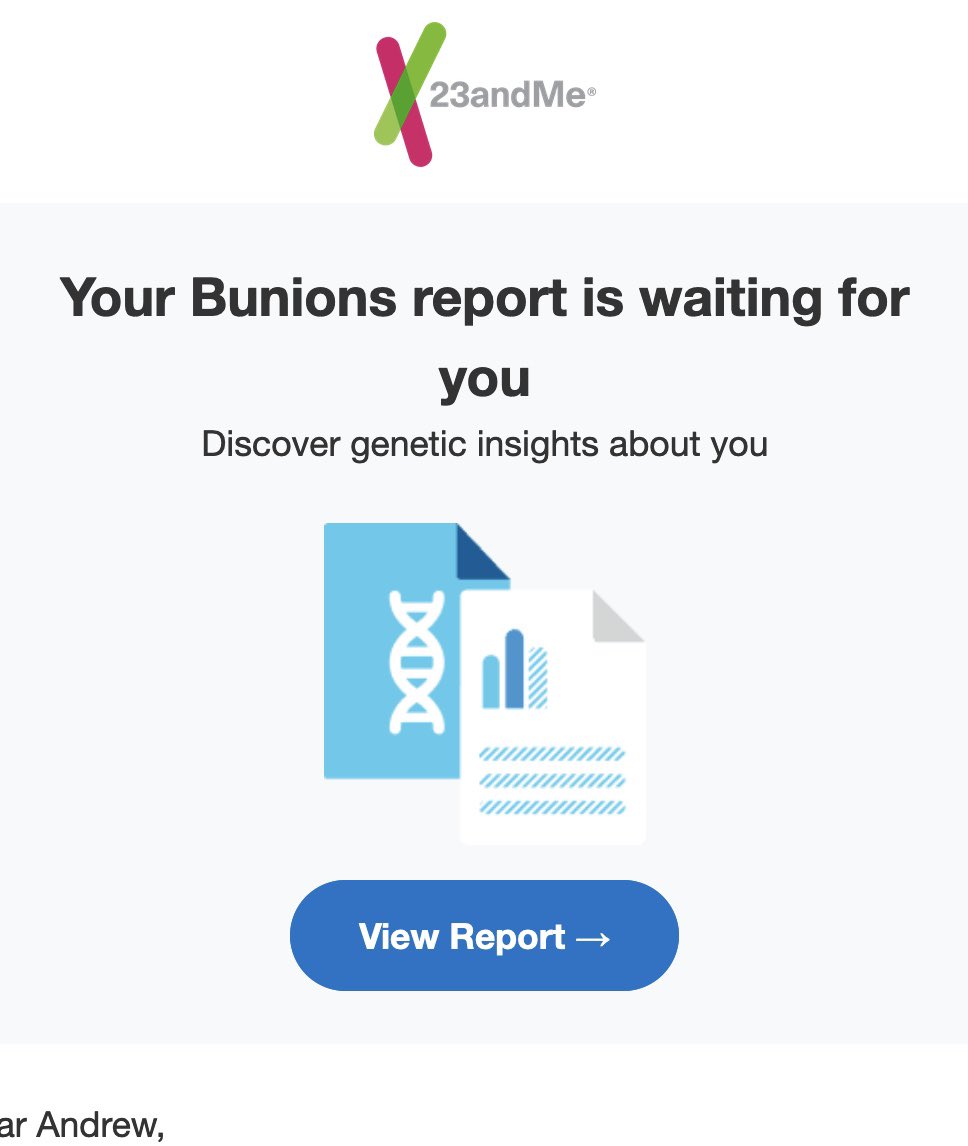 No one: 
23andMe: