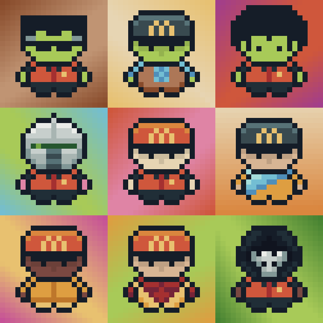 BellyVerse's tweet photo. BellyVerse NFT. New NFT community launching on Fantom. Check out our collection of pot-bellied, little degens on @paint_swap. Can you find any of these fast-food fanatics? 
https://t.co/LePcDZExyS
#FTM #NFTJapan #NFTCommunity  #NFTGiveaways #NFTCollection #REKT #paintswap https://t.co/SR0kNB0ikK
