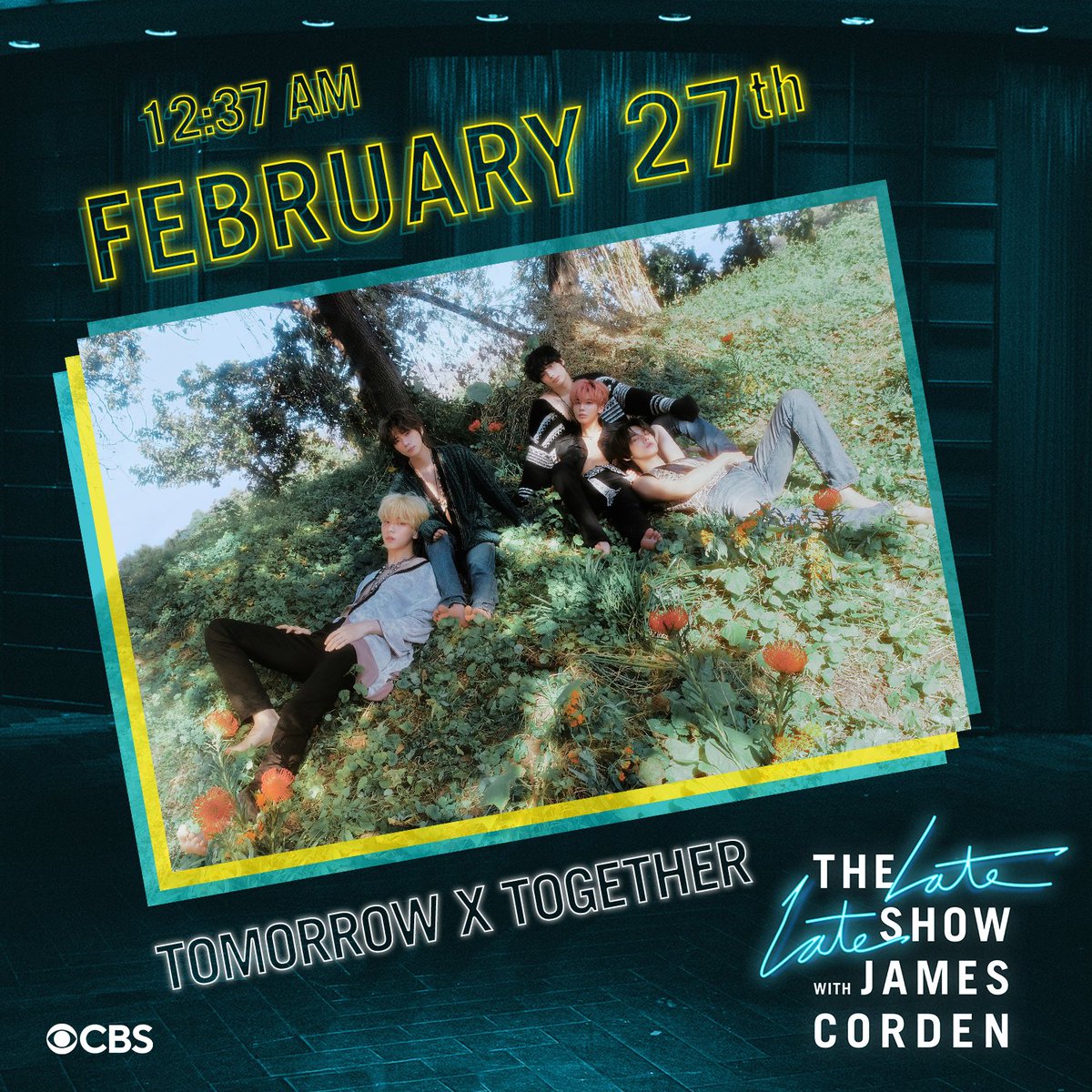 MoaLT304's tweet photo. — TXT asistirá al programa “The Late Show James Corden”!

Horarios ⏰
27 de febrero
11:37 PM 🇨🇷🇬🇹🇳🇮🇭🇳🇸🇻🇲🇽

28 de febrero
12:37 AM 🇨🇴🇵🇦🇵🇪🇪🇨
1:37 AM 🇻🇪🇵🇷🇩🇴🇧🇴🇨🇺
2:37 AM 🇧🇷🇺🇾🇦🇷🇨🇱🇵🇾
6:37 AM 🇪🇸

🖇️ https://t.co/Eq4Np7WJu1
🖇️ https://t.co/7vLmgj9qS6

— 🐢 https://t.co/1xmqzASYkF