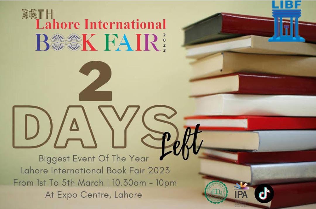 CentresExpo's tweet photo. “Life without books is like a dark room without lights”
36th 𝐋𝐚𝐡𝐨𝐫𝐞 𝐈𝐧𝐭𝐞𝐫𝐧𝐚𝐭𝐢𝐨𝐧𝐚𝐥 𝐁𝐨𝐨𝐤 𝐅𝐚𝐢𝐫
From 1st till 5th March, 2023
at Expo Centre,Lahore
10:30am to 10pm
#libf2023 #libf36 #LahoreInternationalBookFair #bookfair #Lahore #Kitaab #readingcommunity https://t.co/hv4AvYGrOS