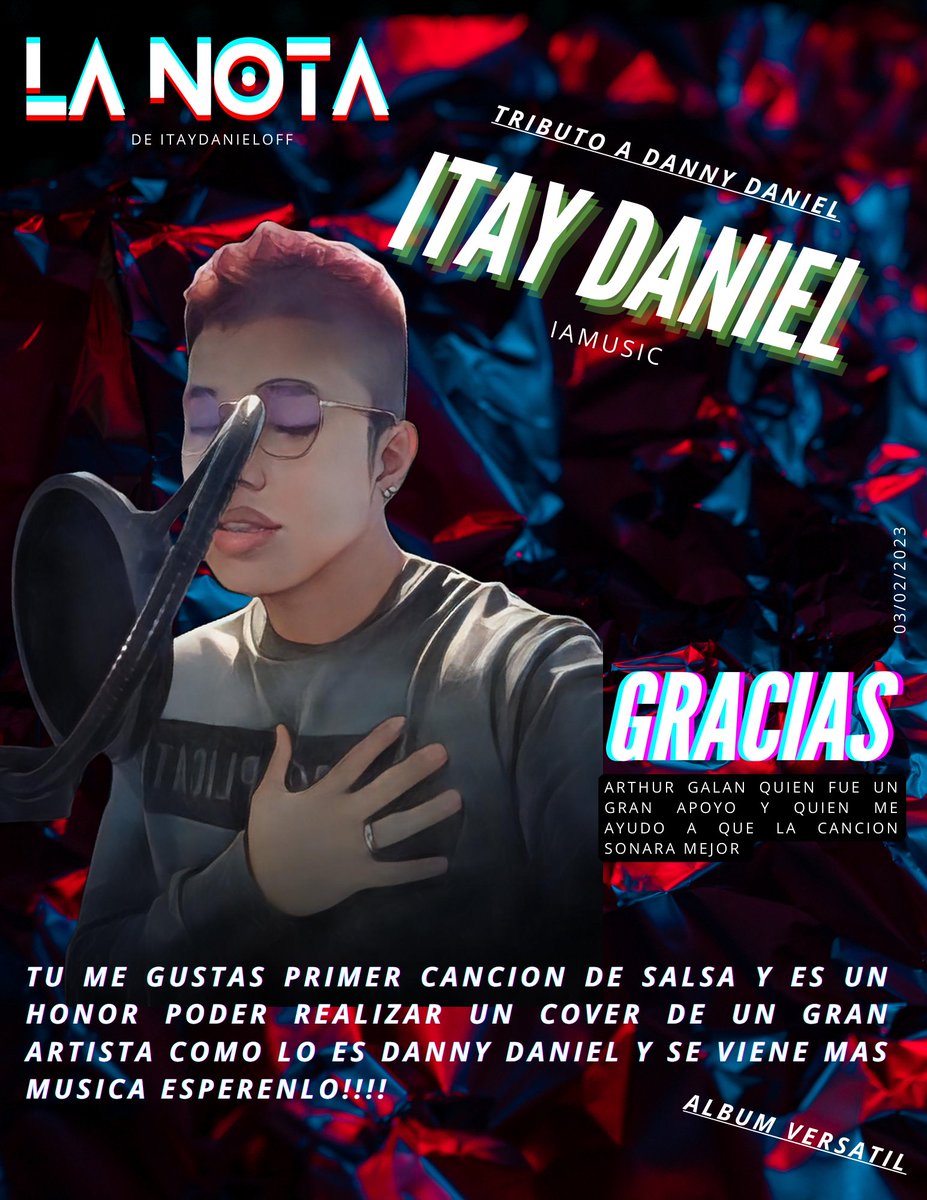 LaNotaoff's tweet photo. Itaydanieloff 😎 La Historia Apenas Comienza🎤🎶
#fotografia
#Foto
#fotoscaseras
#TikTok
#TikTokviral
#music
#Musica
#Merengue
#PORTADA
#Portadas
#Revista
#TrapLatino
#urbano
#viral2023
#viral https://t.co/tHZznXFfGV