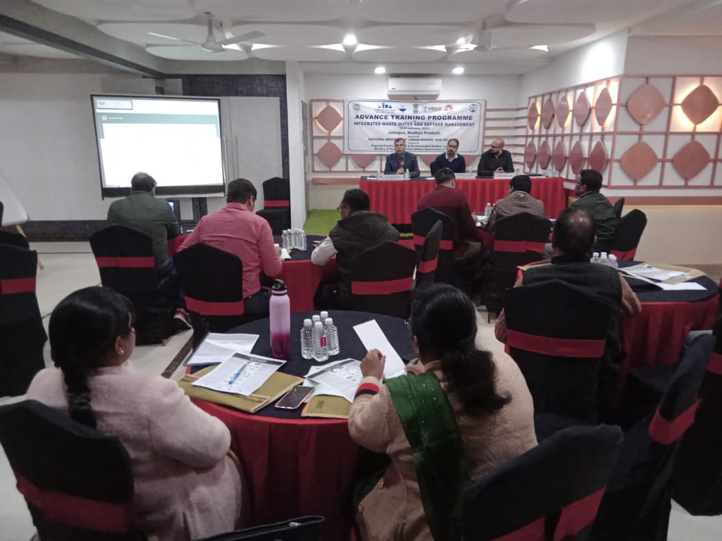 NIUA_India's tweet image. To build capacities of ULBs &amp;amp; state officials on planning, designing, implementation &amp;amp; mgmt. of used water treatment solutions, @NIUA_India's #SCBP &amp;amp; @RcuesL organized 4 advanced training programs on "Integrated Wastewater &amp;amp; Septage Management" (IWSM) for 3-Days in 3 cities. 
1/3