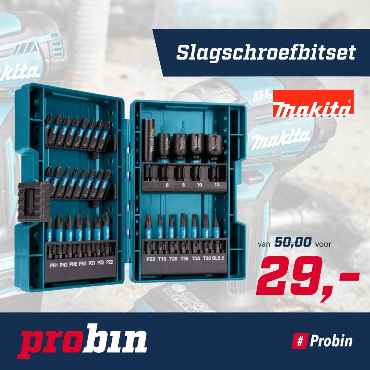 InfoMelse's tweet image. Met deze veelzijdige 116-delige boor-/schroefbitset B-49884 en de 35-delige slagschroefbitset B-66880 heb je alles bij de hand. Beide worden geleverd in handige kunststof meeneemverpakking.  p1e.nl/_483