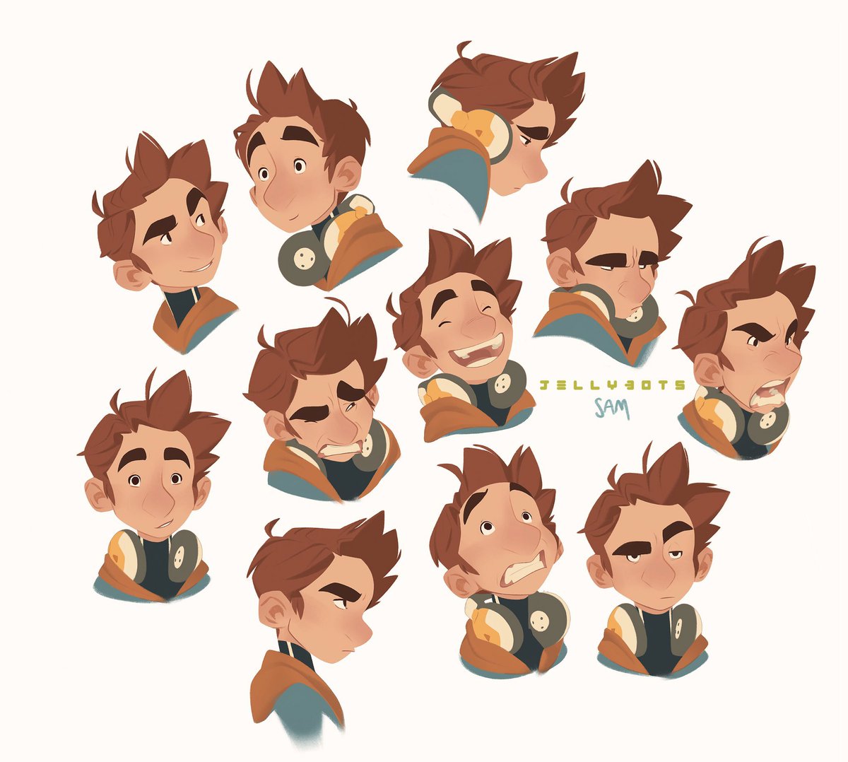 「i really miss doing expression sheets! I」|Nicholas Koleのイラスト