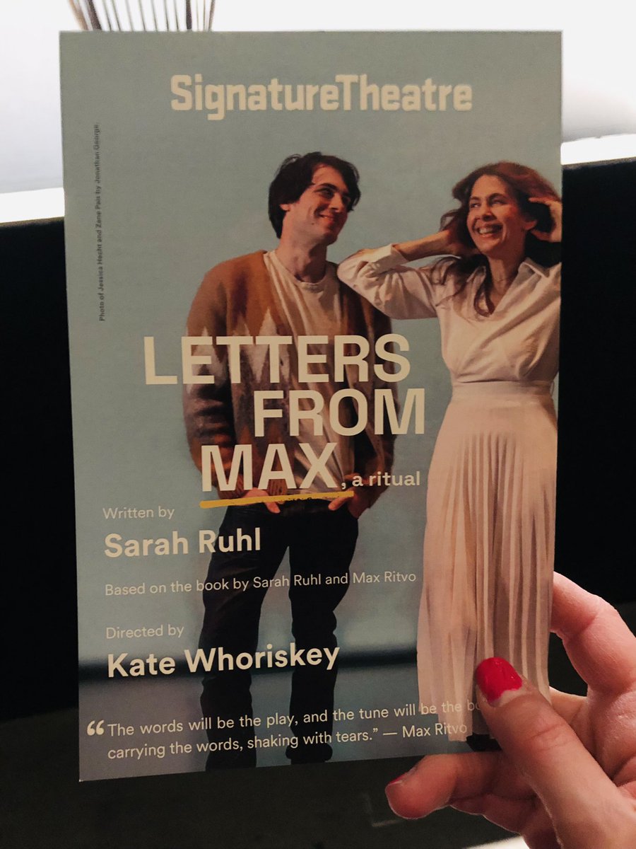 ElisaVonTap's tweet photo. When one of your favorite actresses is in a play by one of your favorite playwrights, it’s a win-win situation. 🎭✨❤️ #JessicaHecht #SarahRuhl #LettersFromMax @signatureinnyc https://t.co/CiKsEIkwwM