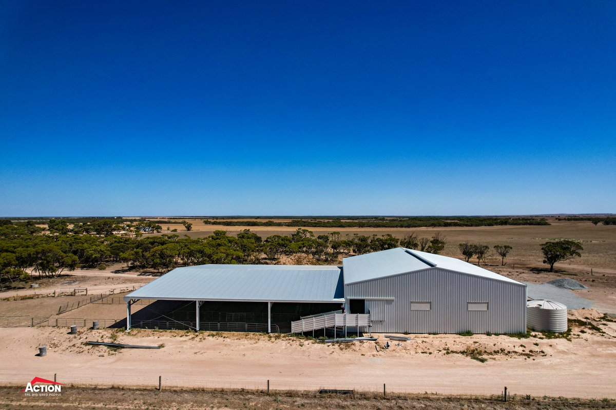 A 24m x 28m x 3.5m #sheep yard cover signed off!✍

📍 Mount Cooper SA

#ActionSteel #BigSheds #EyrePeninsula #EPAg #StreakyBay