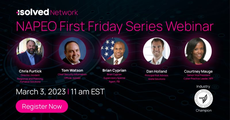 FortaliceLLC's tweet image. Chris Furtick, VP of Client Solutions at Fortalice, will join a lineup of cybersecurity experts to share their expertise on Cybersecurity Awareness Training and how to protect your organization.  Register today: ow.ly/4uor50MTfhZ

#isolvedNetwork #cybersecurity